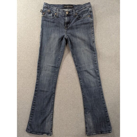 Rock Republic Jeans Womens Size 6 Blue Kasandra Boot cut Embroidered Whiskers - Picture 1 of 15